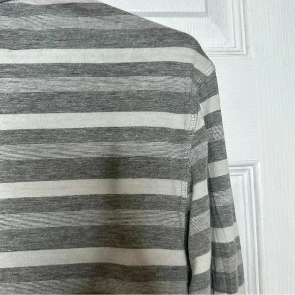 Stockhomme Evolution Shirt Stripes Front Pocket Grey  & White Size Small - Picture 4 of 16